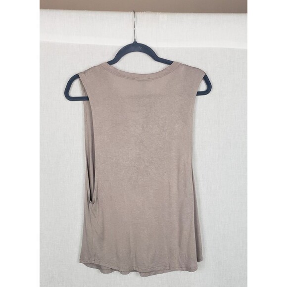 Charlotte Russe Muscle Tank Top M Gray Black Front Lace Up Rose Gothic Grunge - Picture 2 of 5